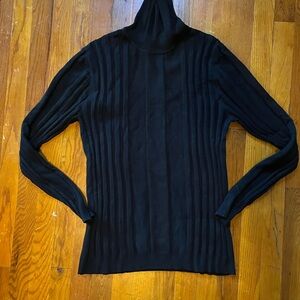 Brand new MENS Black Ribbed Turtleneck Sweater size XL